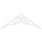 Ekena Millwork Pitch Bordeaux Architectural Grade PVC Gable Pediment, 60"W x 22 1/2"H x 1"P (9/12) GPP060X023X100BOR - alternate 3